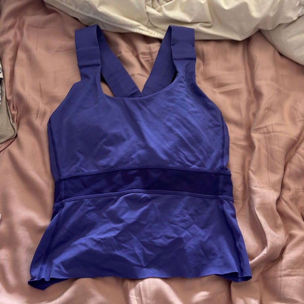 Purple Sleeveless Athletic Top